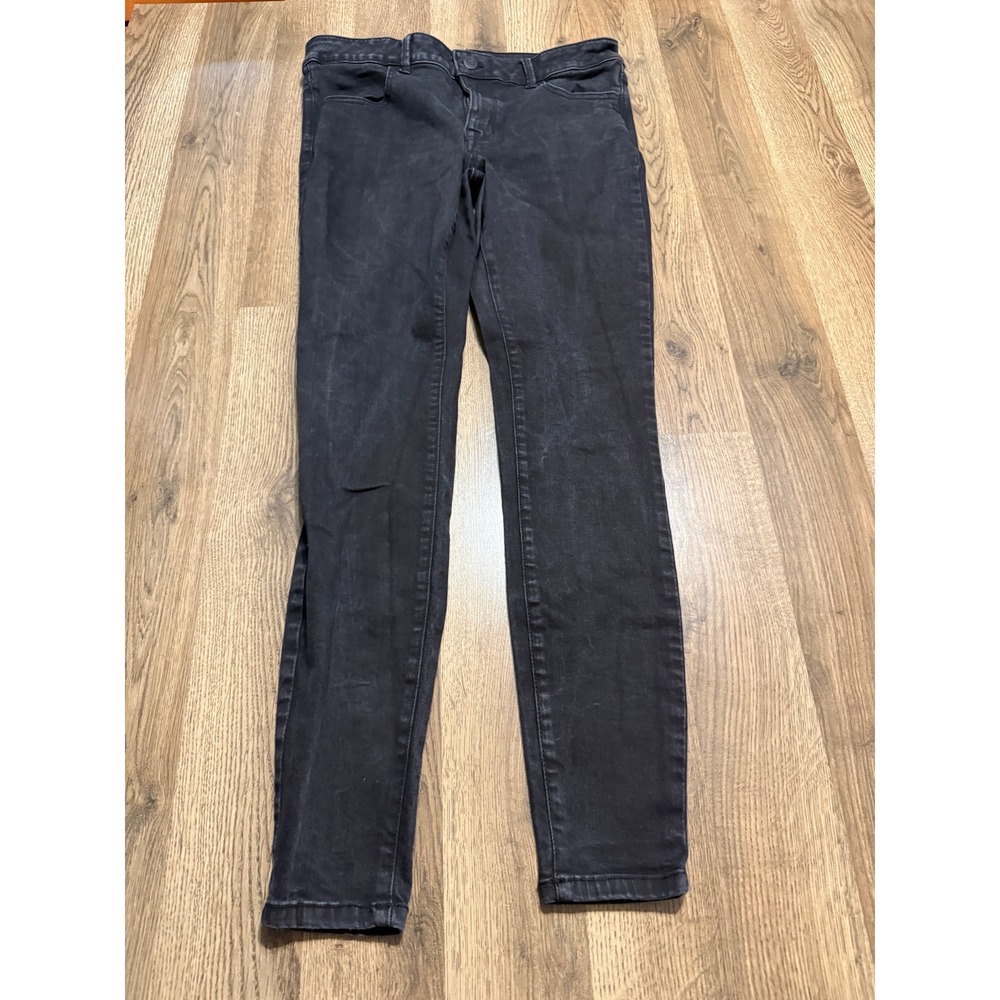 Maurices Jeans Women Size S Black Super Skinny Mid Rise Denim Pants